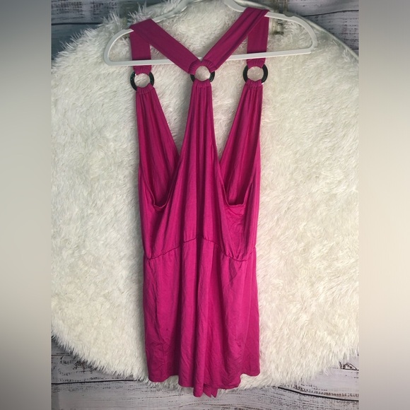 🌺VENUS Hot Pink Halter Romper size Large 🌺 - Picture 8 of 15